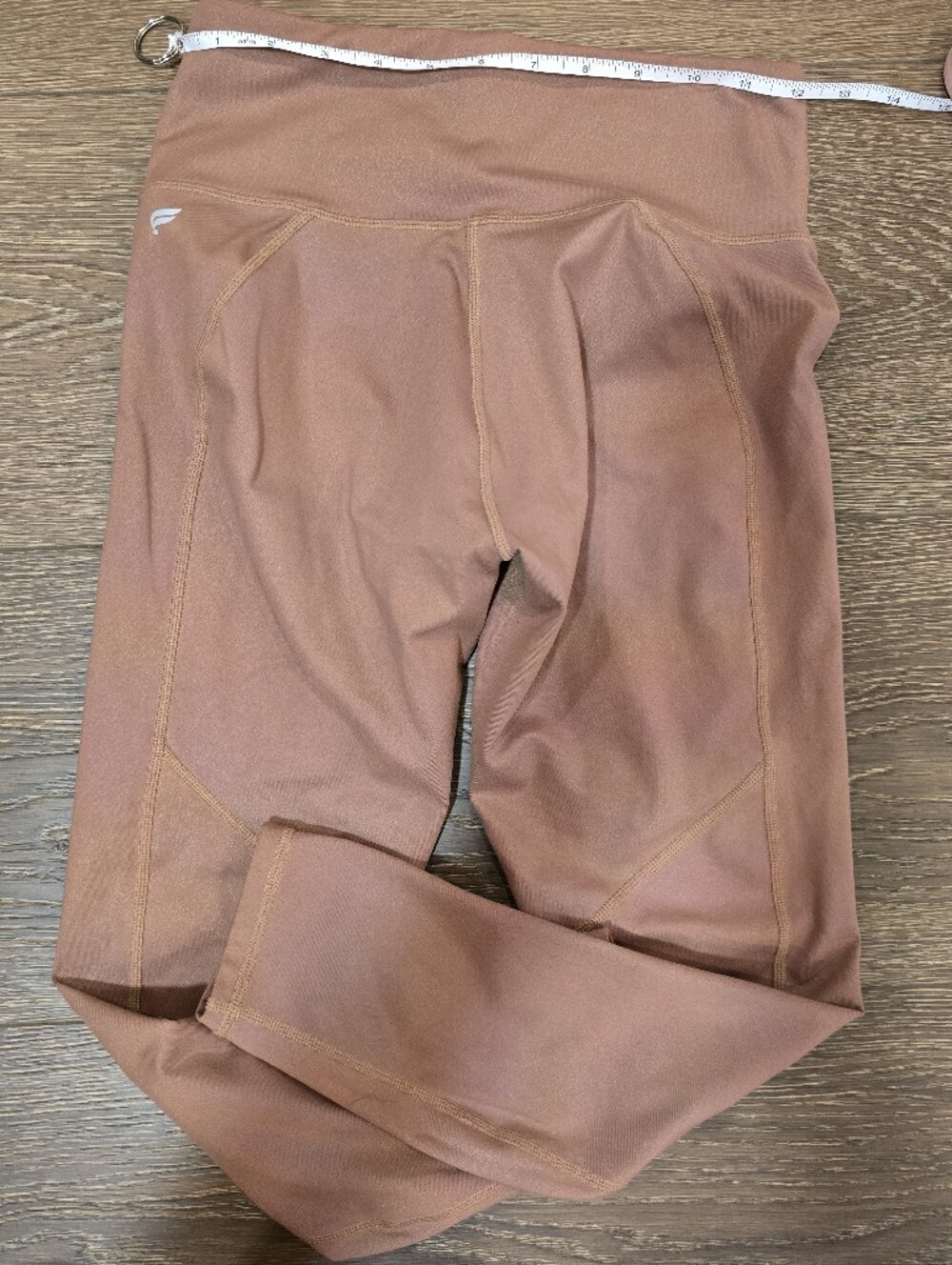 Womens FABLETICS High-Waist Active Leggings in Rust - Shine Fabric